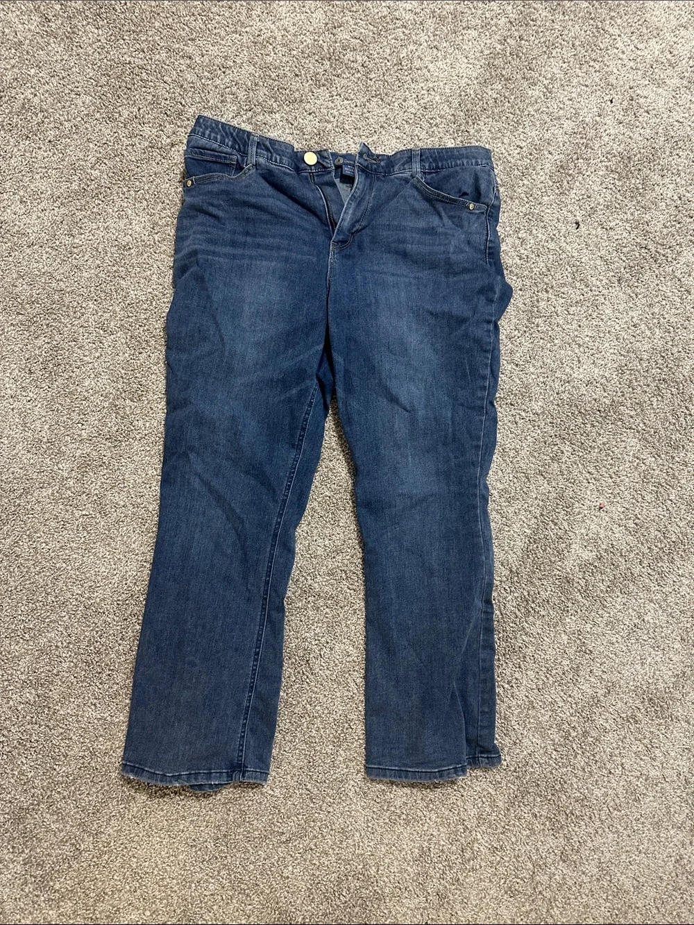 Democracy Women's Straight Leg Dark Blue Jeans